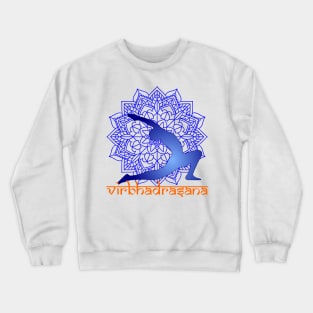 Virbhadrasna Yoga Pose Crewneck Sweatshirt